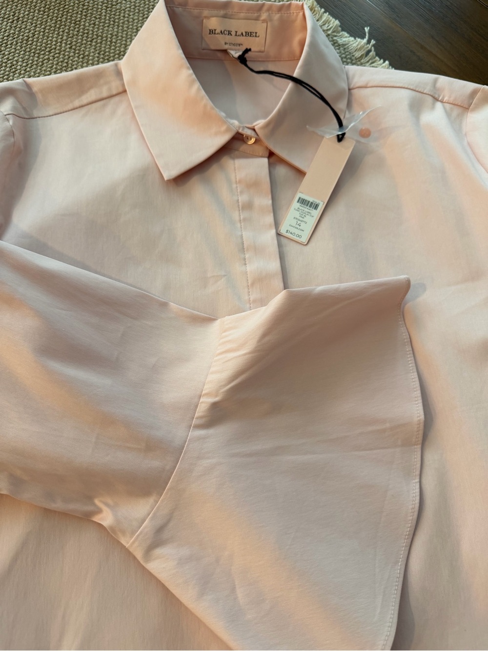 Black Label Blush Pink Button-Up Shirt